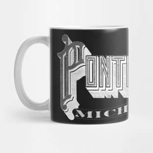 Vintage Pontiac, MI Mug